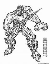 Transformers Dinobot sketch template