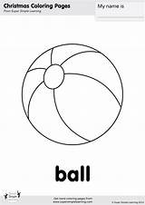 Ball Coloring Simple sketch template