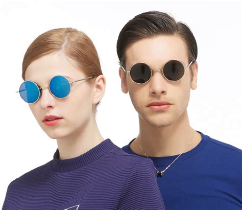 luxury brand designer retro round sunglasses men and women anti uv400