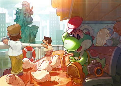 Princess Peach Mario Luigi Bowser And Yoshi Mario Drawn By Mort