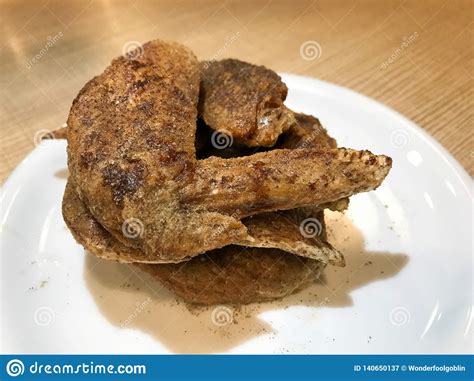Pepper Deep Fried Chicken Wings Stock Image Image Of