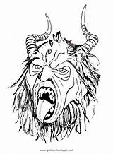 Perchten Malvorlagen Malvorlage Krampus Ausmalbilder Ausdrucken Drucken Ausmalen Teufel sketch template
