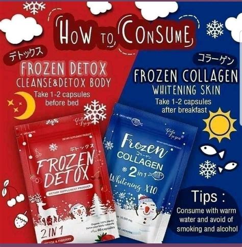 frozen collagen frozen detox fat burn diet  caps whitening  caps  ebay