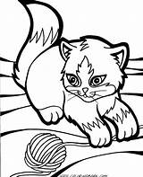Coloring Kitten Pages Printable Baby Cute Clipartmag sketch template