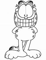 Garfield Coloring Pages Cartoon sketch template