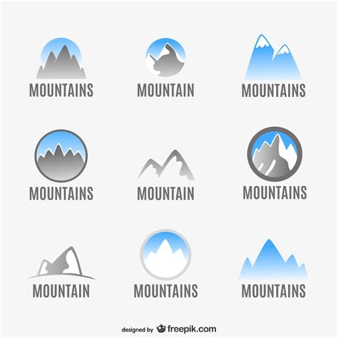 bergen logo set gratis vector