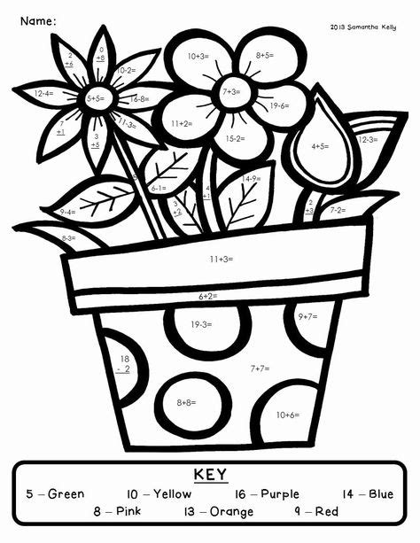 spring printable coloring pages   spring math worksheets
