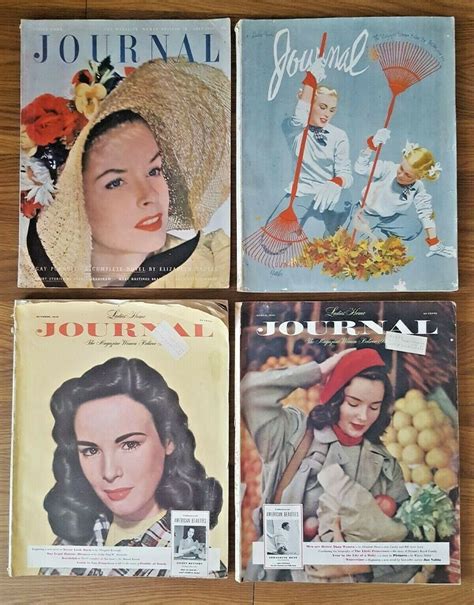 vintage lot of 4 ladies home journal july oct 1948 oct 1949 march 1950 ebay vintage st