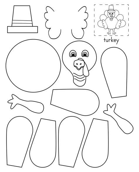 turkey printable cutout