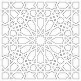Geometric Stencil Moorish sketch template