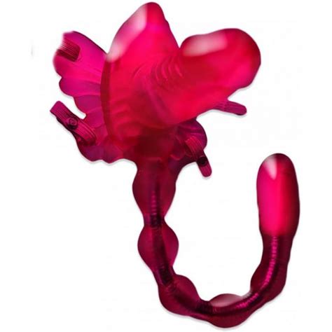 wet dreams butterfly baller sex harness with dildo and dual