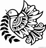 Coloring4free Doves Printable sketch template