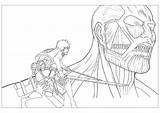 Titan Attack Coloring Pages Aot Kids Children Dragonball sketch template