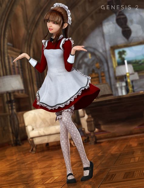 the maid outfit textures daz 3d