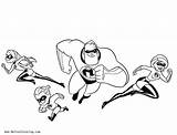 Incredibles Coloring Pages Characters Printable Kids Adults Color Bettercoloring sketch template