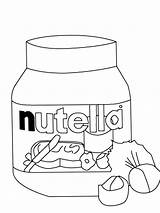 Nutella Wonder sketch template