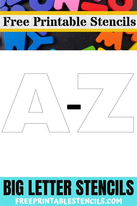 big letter stencil templates in 2021 free stencils
