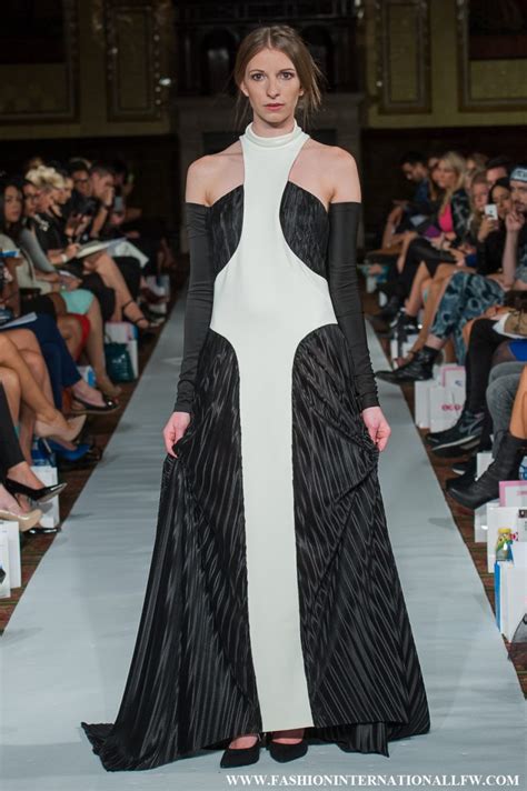 long black  white pleated dress lenie boya fashion designer