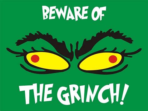 beware   grinch green outdoor indoor lawn yard art sign sign art