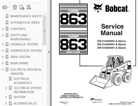 bobcat  hf turbo skid steer loaders service manual