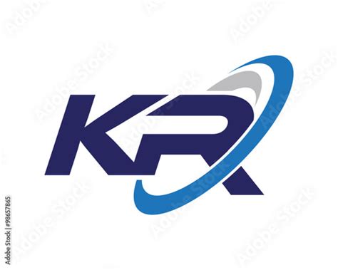 kr letter swoosh logo stock image  royalty  vector files  fotoliacom pic