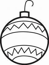 Christmas Coloring Ornaments Ornament Printable Kids Ball sketch template