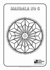 Coloring Pages Cool Mandala Mandalas Print sketch template