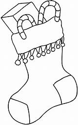 Christmas Stocking Coloring Pages Plain Printable Color Print Getcolorings Fresh sketch template