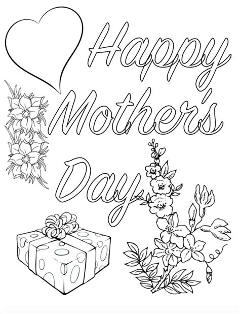printable mothers day coloring pages  designs mothers day