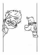 Peabody Sherman Mr Coloring Kids Pages Cute Color Justcolor sketch template