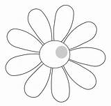 Daisy Outline Clipart Designs sketch template