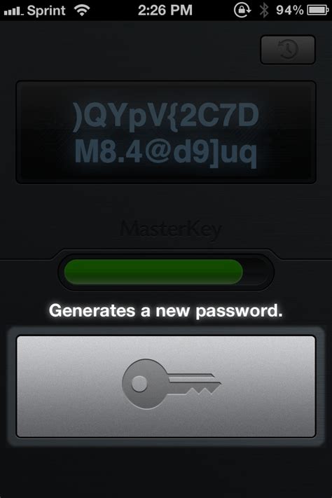Masterkey Is A Beautiful Password Generator For Your Idevice