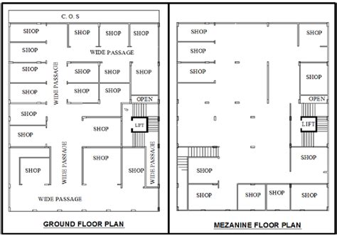 ground floor plan mezzanine floor plan