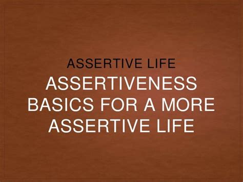 how to be more assertive