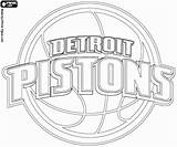 Pistons Colorear Kleurplaten Kleurplaat Kolorowanki Bulls Spurs San Desenho sketch template
