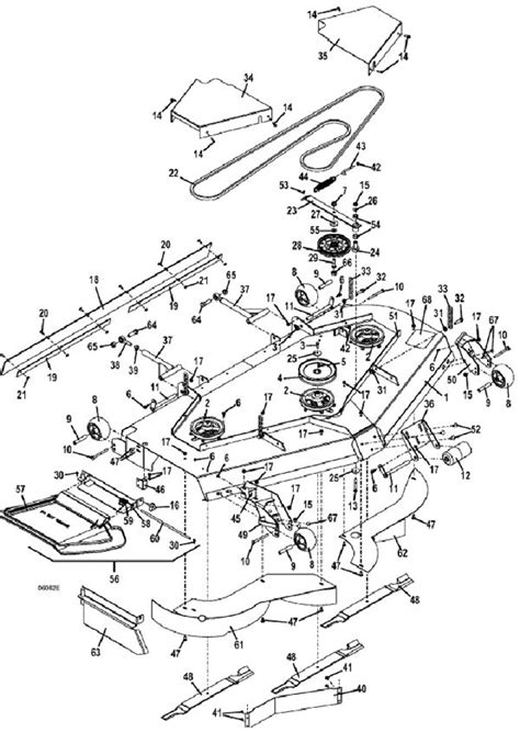 kubota zd mower deck parts diagram