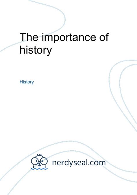 importance  history  words nerdyseal