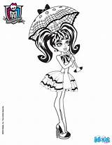 Draculaura Coloring Monster High Pages Doll Hellokids Print Para Colorear Dolls Printable Coloriage Girls Color sketch template