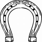 Horseshoes Drawing Horseshoe Coloring Drawings Pages Getdrawings sketch template