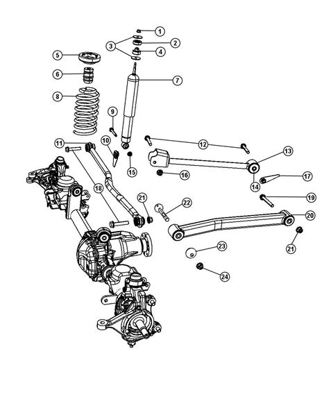 jeep wrangler shock absorber kit suspension front ac mopar parts overstock