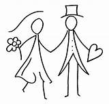 Brautpaar Hochzeit Zeichnung Karte Zeichnen Strichmännchen Und Besuchen sketch template