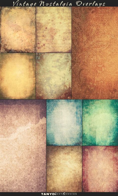 photo overlay textures  jpg vintage nostalgia set  photo etsy