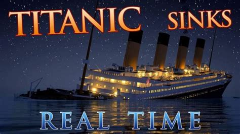 titanic sink  real time neatorama