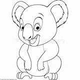 Koala Coloring Pages Baby Drawing Color Getdrawings Getcolorings Corduroy Gumball sketch template