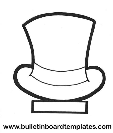 top hat template carnival birthday party pinterest
