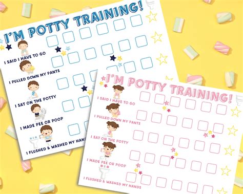 printable potty training chart  simply mom