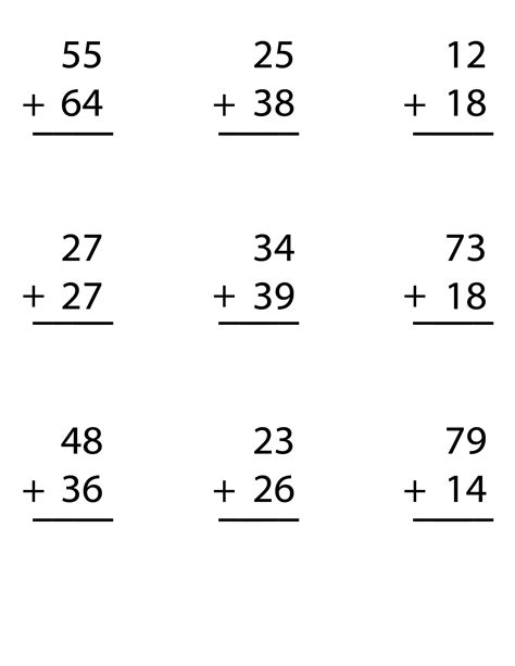 fun  engaging math double digit addition worksheet
