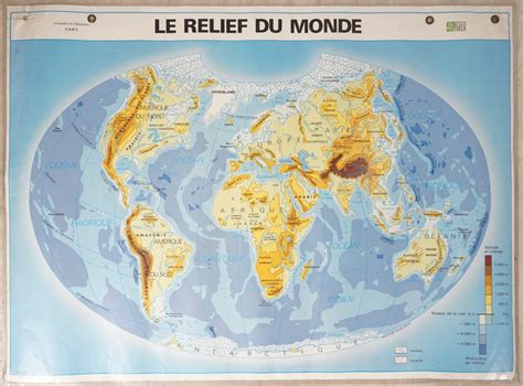 carte geographique plastifiee decole les etats du monde  le