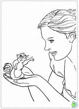 Coloring Enchanted Pages Giselle Princess Dinokids Close Print Popular sketch template