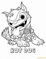 Skylanders Hot Dog Coloring Giants Fire Pages Series1 Printable Color sketch template